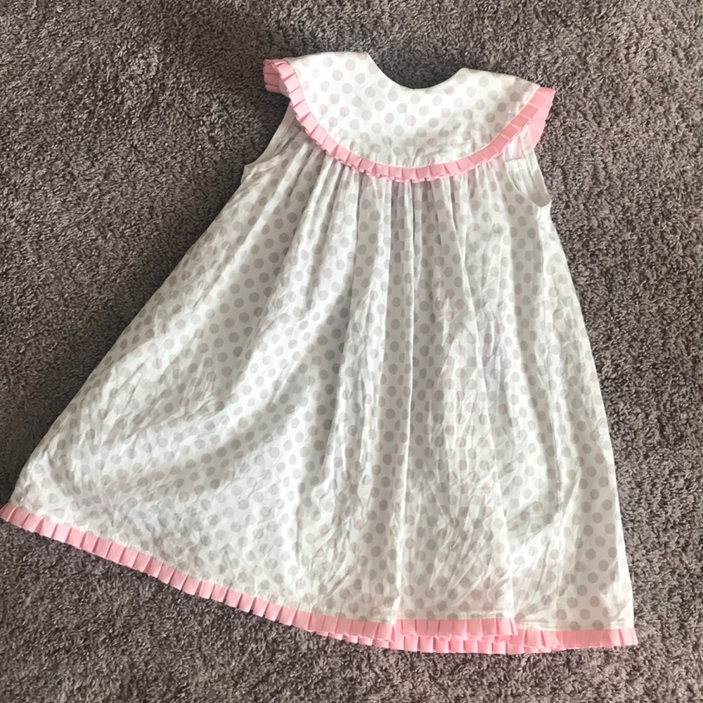 The Bailey Boys brand pink and grey dotted dress